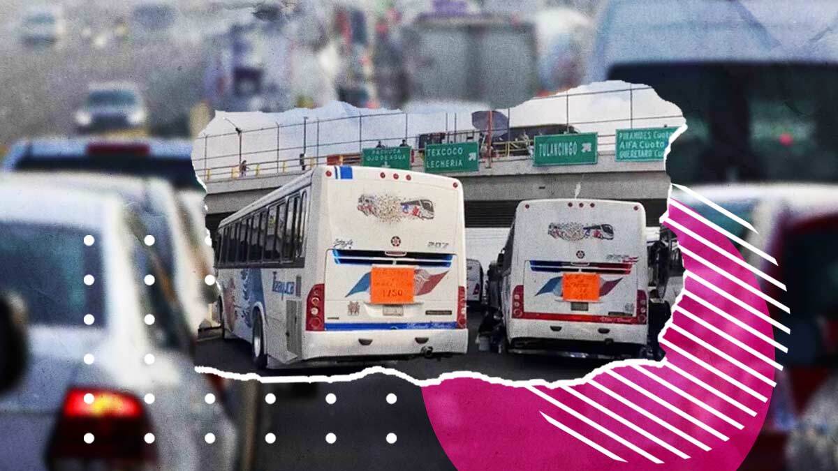 Bloquean autopista México Pachuca por extorsión a transportistas