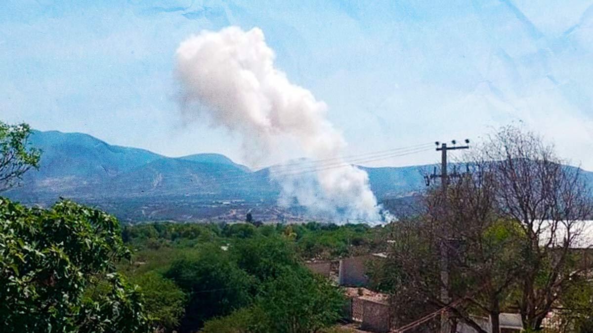 Registran nueva explosión de pirotecnia en Santiago de Anaya