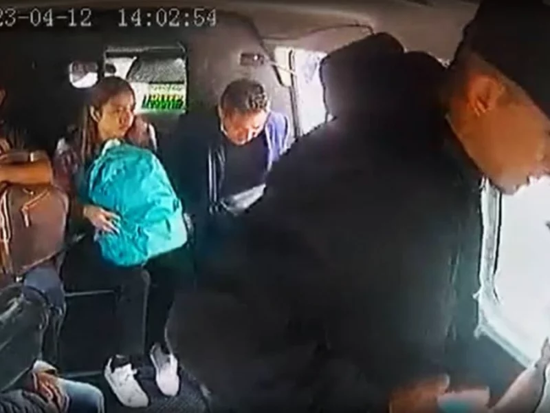 Captan en video asalto a transporte público en la México-Pachuca.
