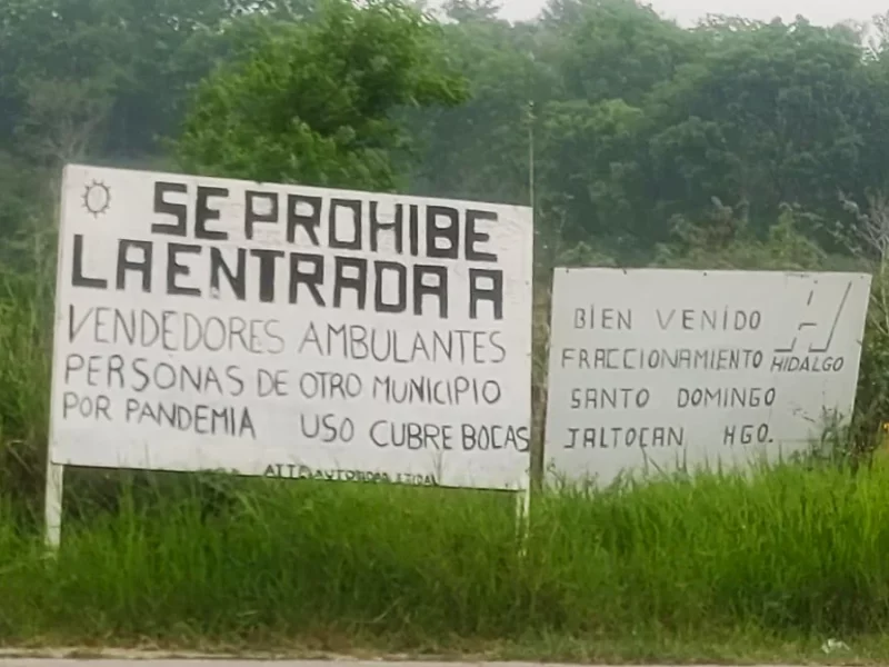 Habitantes de la Huasteca en Hidalgo prohíben la entrada a sus comunidades.
