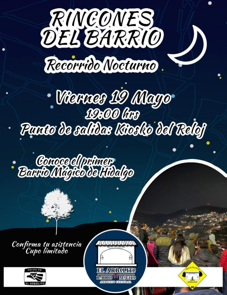 Asiste al recorrido nocturno del barrio mágico de “El Arbolito”, en Pachuca.