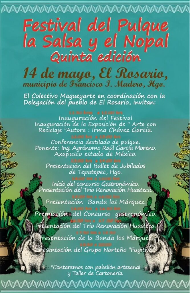 No te pierdas el Festival del Pulque la Salsa y el Nopal en Hidalgo.