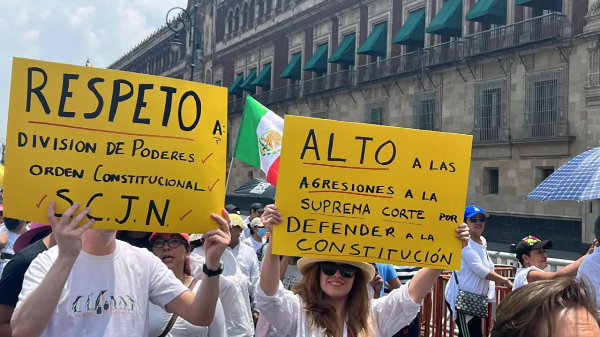 Organizaciones Encabezan Marcha Para Defender A SCJN