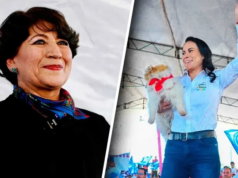 Alejandra del Moral y Delfina Gómez hacen cierre de campaña por el Estado de México.