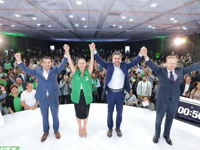 Partido Verde deja a Marcelo Ebrard y arropa a Claudia Sheinbaum.