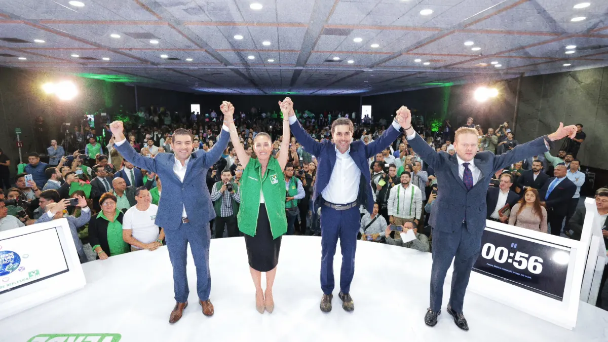 Partido Verde deja a Marcelo Ebrard y arropa a Claudia Sheinbaum.