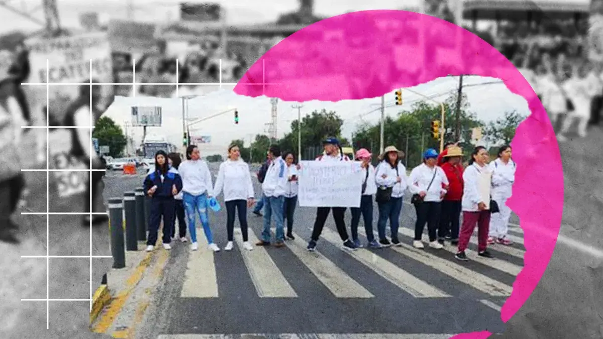 Por falta de pagos, maestros bloquean autopista México-Pachuca.