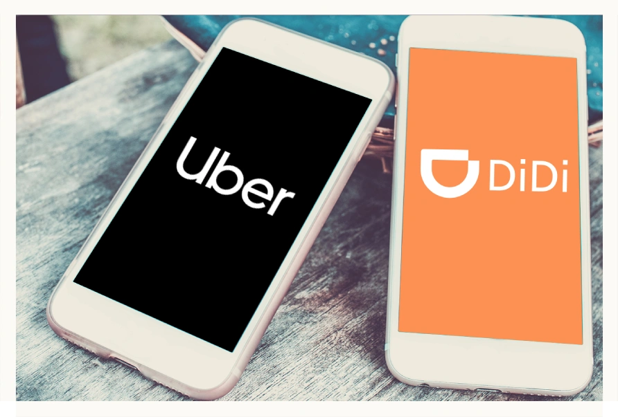 Uber y DiDi.