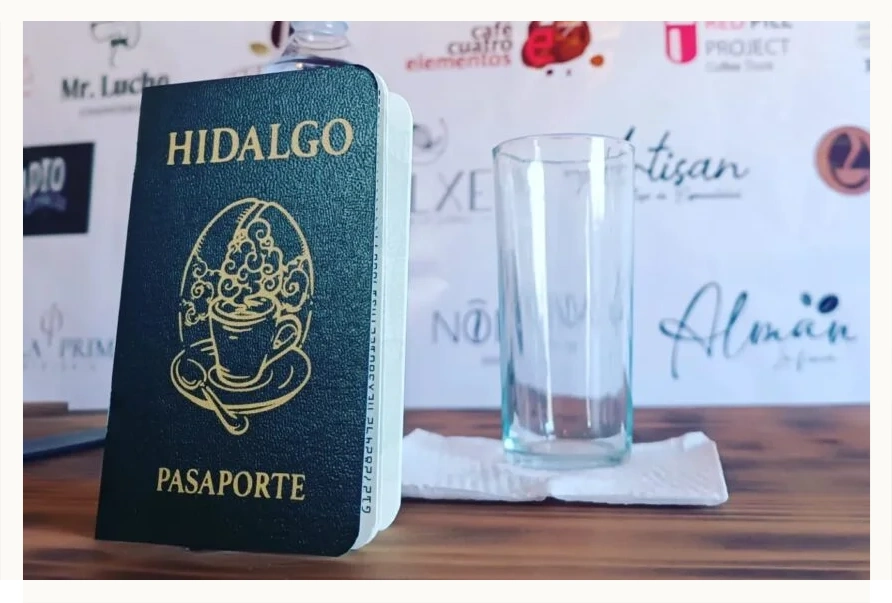Pasaporte del Café Hidalgo.