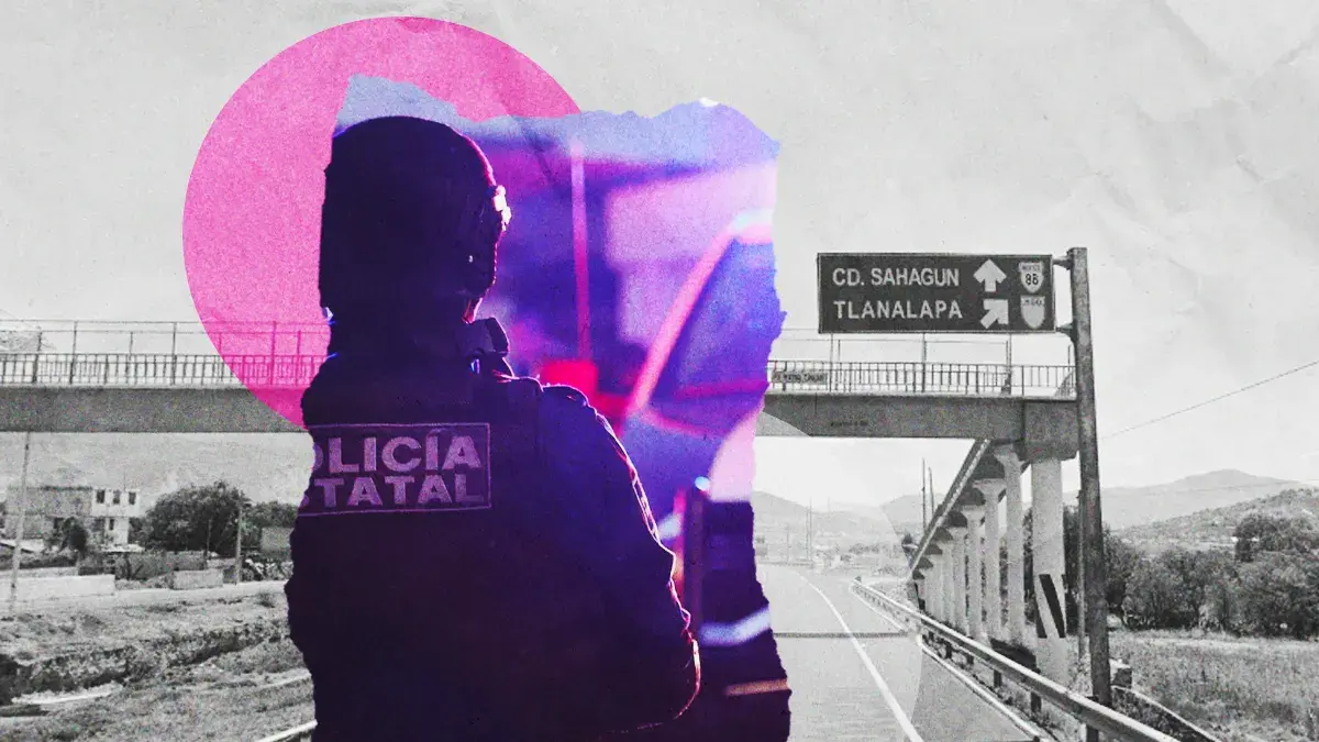 Ladrones simulan ser ministeriales para cometer asalto en la carretera Pachuca-Ciudad Sahagún.