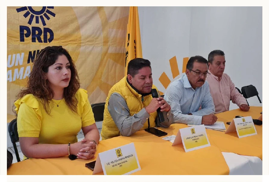 PRD en Hidalgo expulsará a diputado por respaldar a Claudia Sheinbaum.
