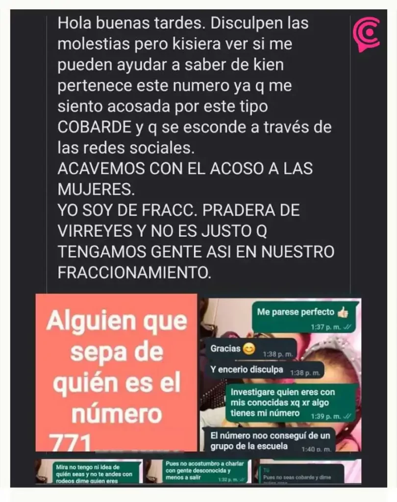Denuncian aumento de acoso sexual por WhatsApp; envían imágenes íntimas a mujeres en Pachuca.