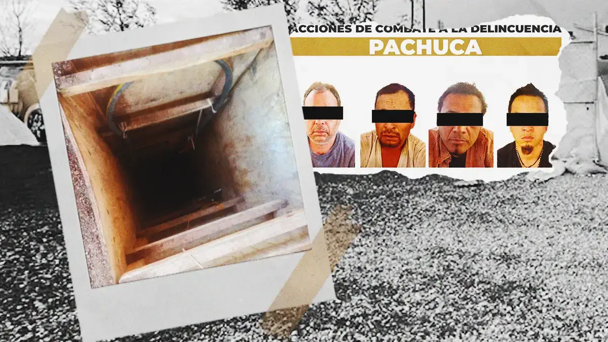 Vivero ocultaba túnel huachicolero en Pachuca; van 7 asegurados.
