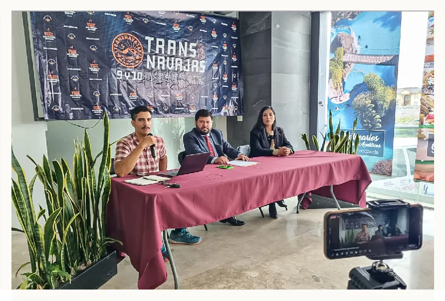 Presentación de "Trans Navajas", la carrera de montaña en Real del Monte.