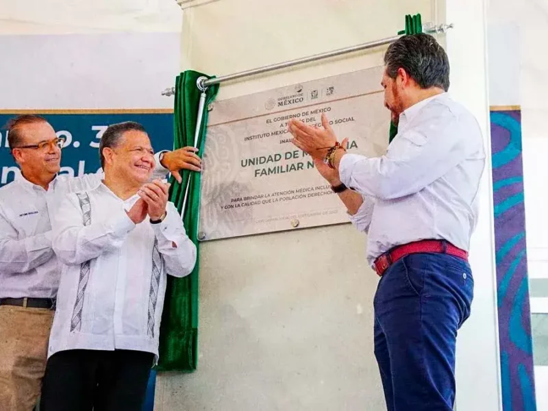 Sin concluir, inauguran Unidad Médica Familiar del IMSS en Tlaxcoapan