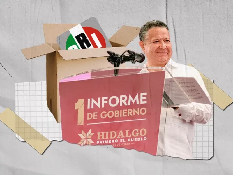 Primer informe de gobierno; Julio Menchaca "barre" pasado priista en Hidalgo