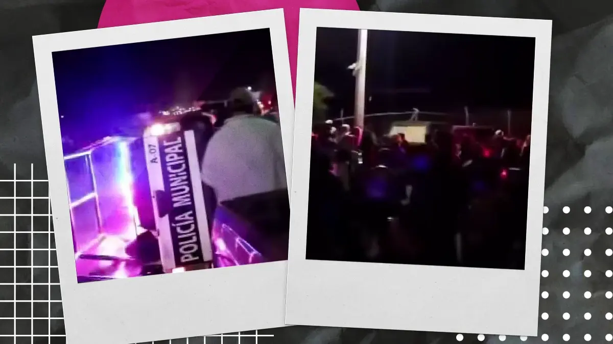 Pobladores se enfrentan a policías de Actopan por detención “arbitraria”; vuelcan una patrulla