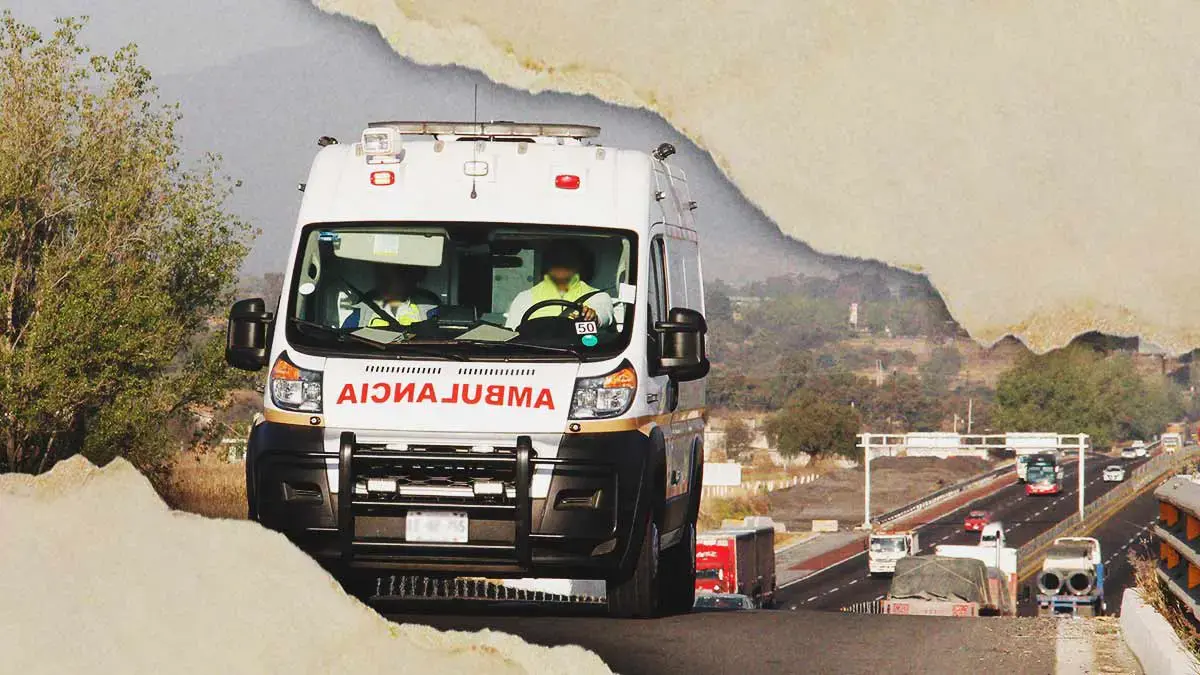 Auto choca la motocicleta donde viajaba un menor de edad en la autopista México–Pachuca