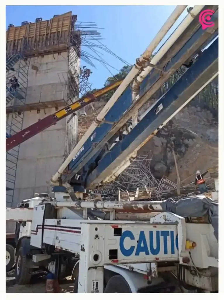 Colapsa estructura en nueva carretera Real del Monte-Huasca; hay seis trabajadores lesionados