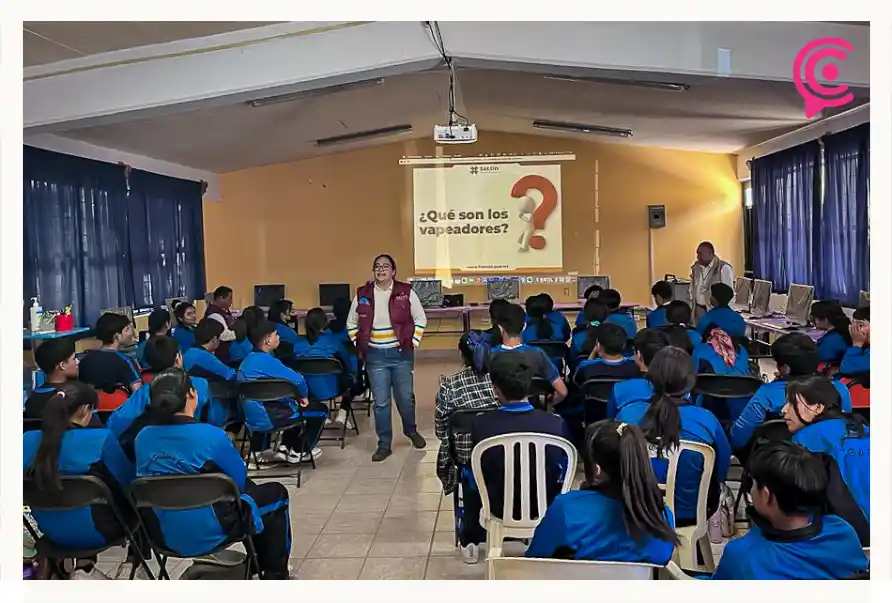 Promueven campaña contra el uso de vapeador en las escuelas de Hidalgo