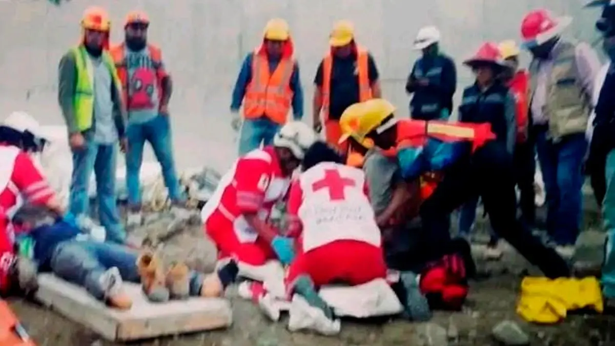 Trabajadores resultan heridos en obras de revestimiento del Río Tula en Hidalgo
