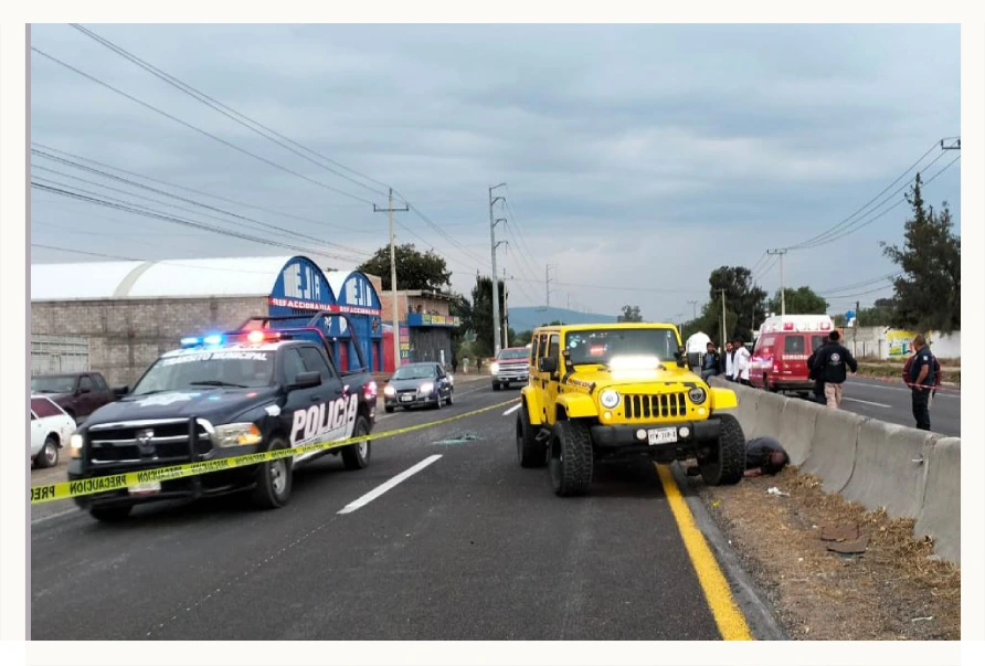Comando armado ejecuta a un hombre en la carretera Pachuca-Actopan 