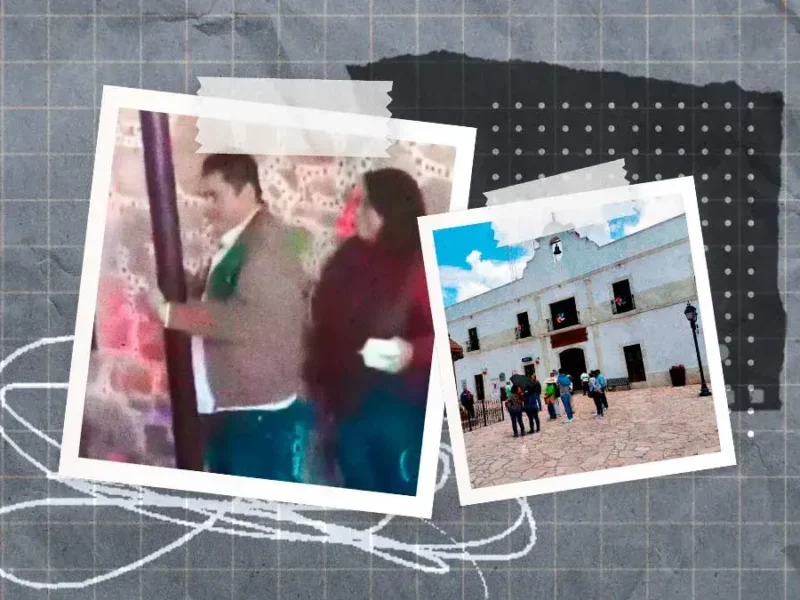 Graban ebrio a presidente municipal de Zempoala bailando “tubo” en un poste callejero