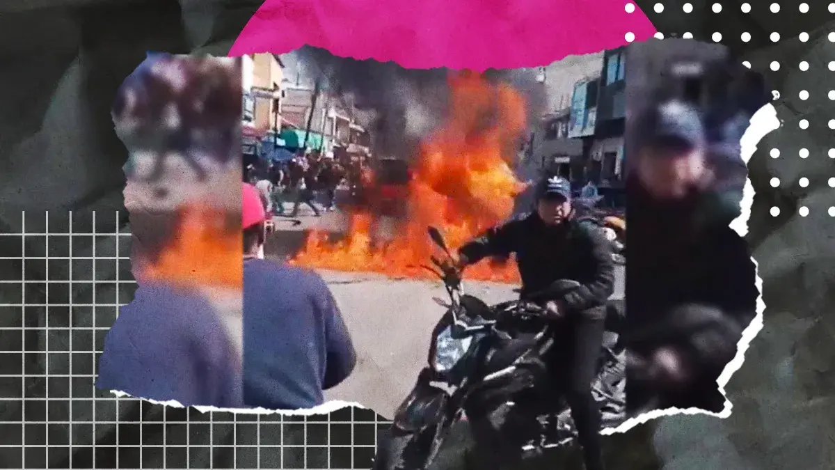 Muere Brandon Mejía tras detención policial en Tula de Allende; en protesta habitantes queman motopatrulla