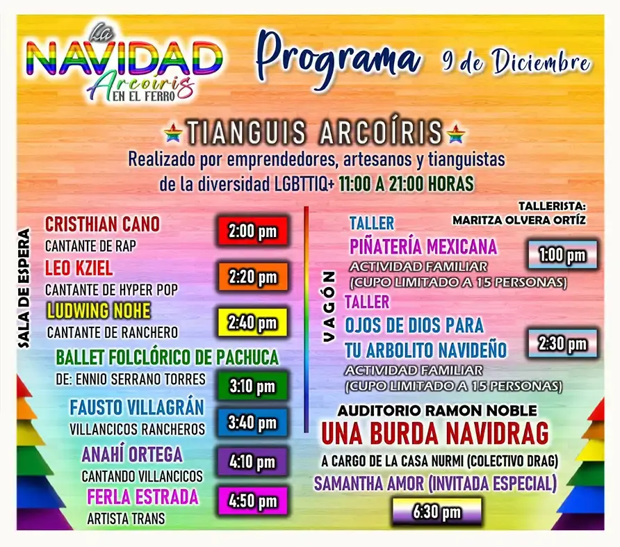 Música, teatro y talleres; esto habrá en el “Tianguis Arcoíris” LGBTIQ+ en Pachuca