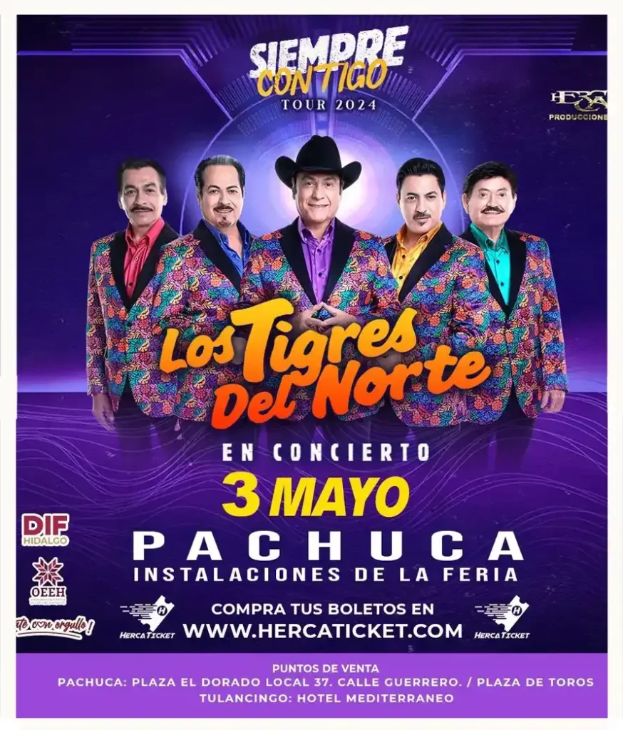 ¡Regresan los jefes! Prepárate para el concierto de Los Tigres del Norte en Pachuca