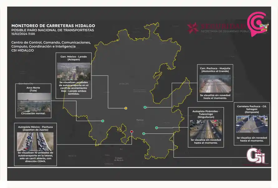 Estas son las carreteras cerradas en Hidalgo por la manifestación de transportistas de AMOTAC