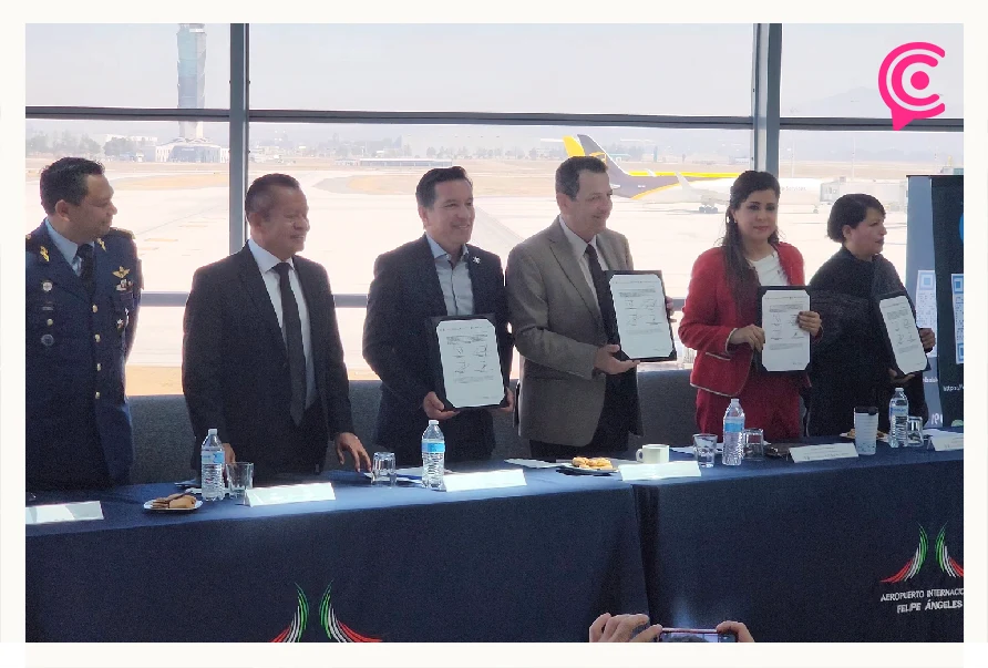 Hidalgo, Edomex y CDMX firman convenio para crear clúster para industria aeroespacial