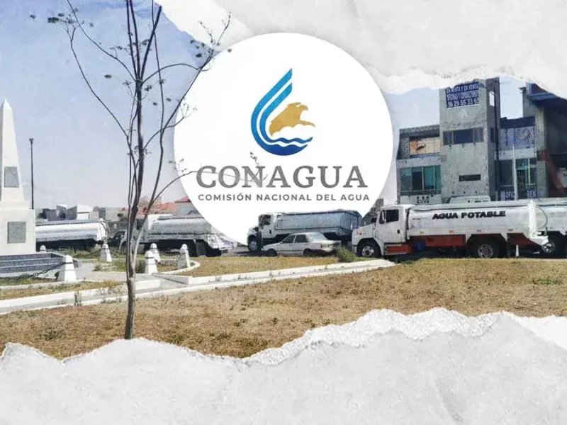 Dueños de pipas de agua protestan contra Conagua en Pachuca por clausura de pozo