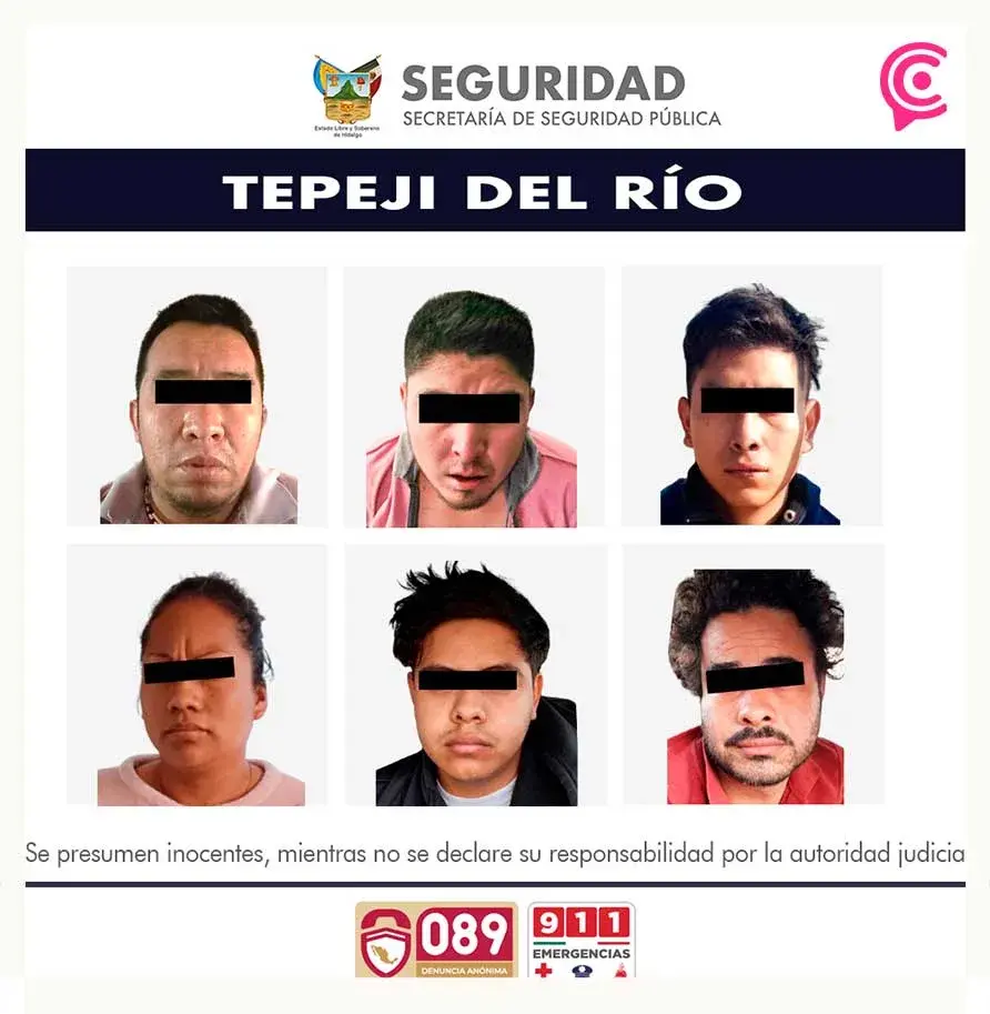 Detienen a integrantes de “Los Rábanos”, banda dedicada al robo a transporte en Hidalgo