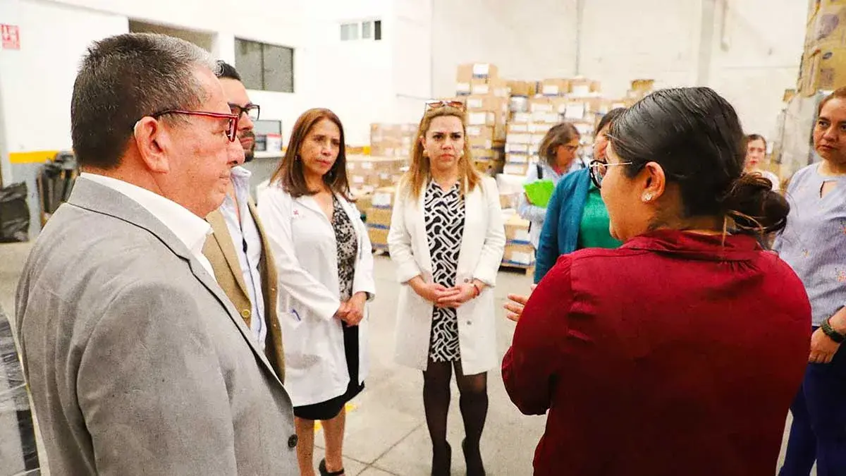 Inspeccionan almacenes médicos en Hidalgo previo a entregarlos al IMSS-Bienestar