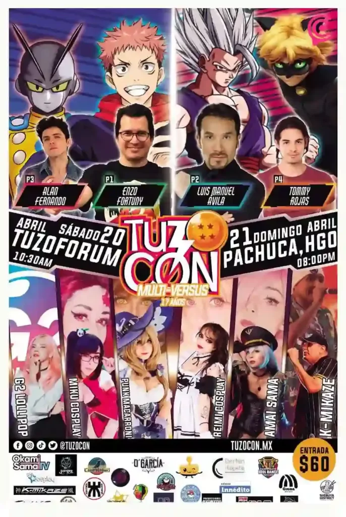 Torneos, música y cosplay; prepárate para la Tuzocón de Pachuca 2024