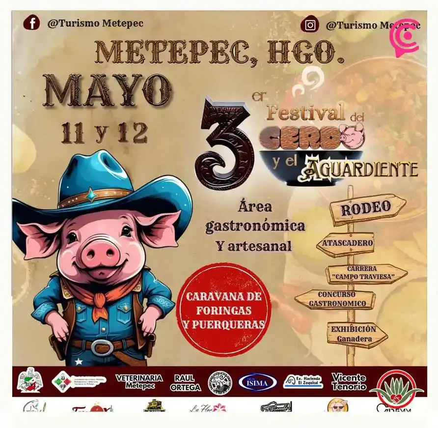 ¡Todo Listo! Llega el Festival del Cerdo y Aguardiente de Metepec en Hidalgo