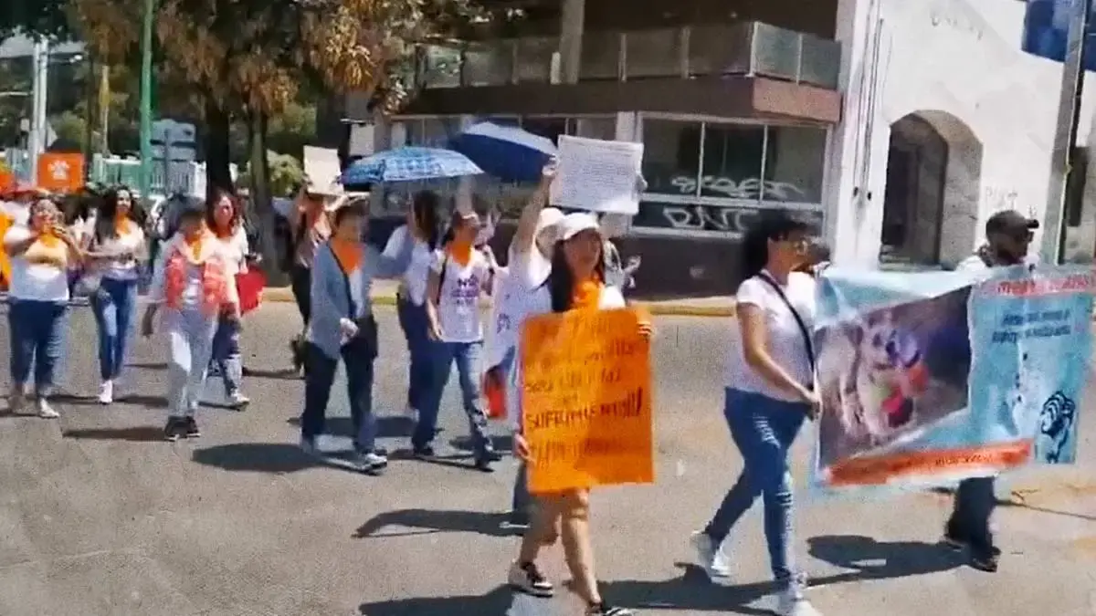 Realizan marcha contra el maltrato animal en Pachuca, Hidalgo.
