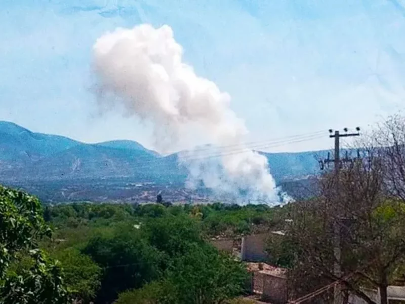 Registran nueva explosión de pirotecnia en taller de Santiago de Anaya en Hidalgo