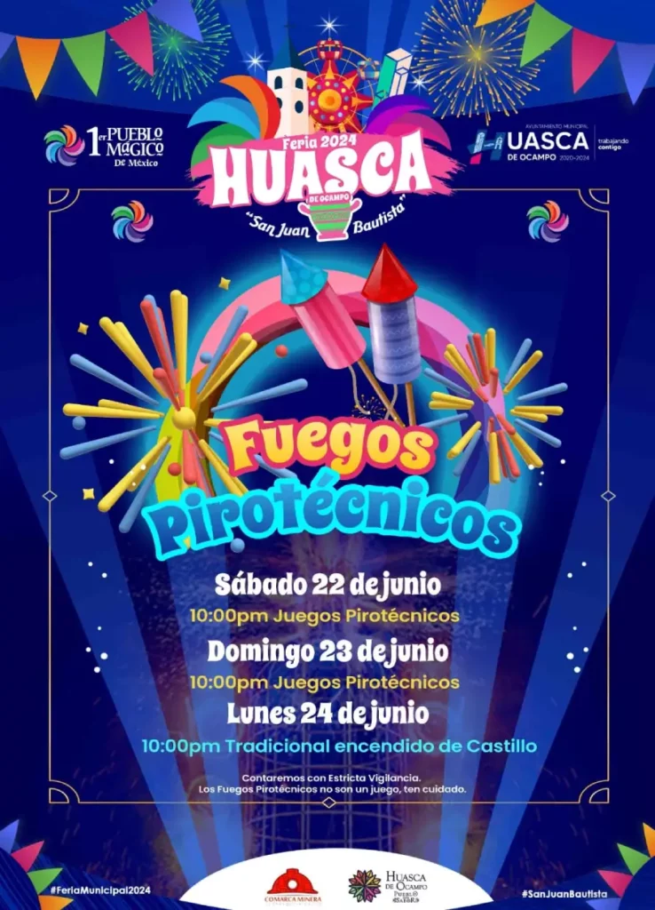 Descubre las actividades de la Feria Patronal de Huasca de Ocampo 2024