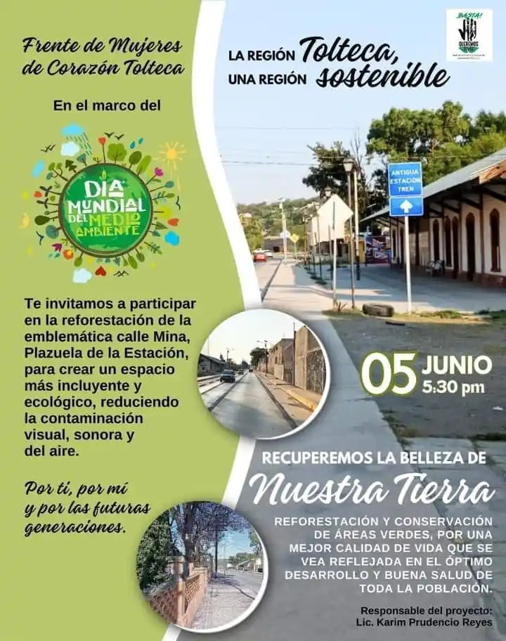 Invitan a reforestar Tula de Allende ante problemas ambientales en Hidalgo