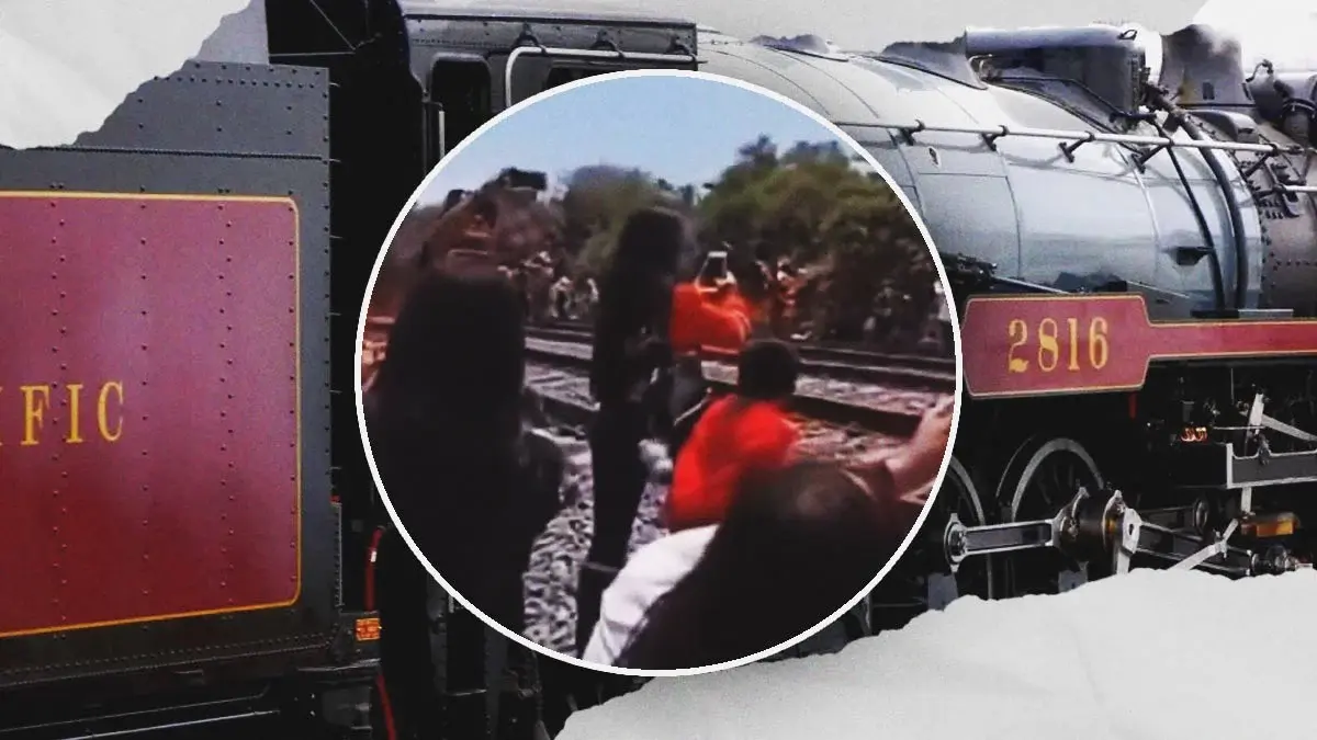 Mujer muere al tomarse una selfie al paso de la locomotora “La Emperatriz” en Hidalgo"