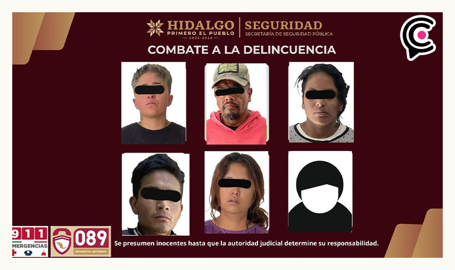 Hay diez detenidos por robo a transporte de carga y motocicletas en Hidalgo